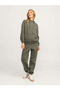 JACK&JONES ORIGINALS JXABBIE RLX LS EVERY HOOD SWT NOOS grape leaf/rosin jjxx logo