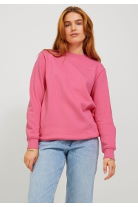 JACK&JONES ORIGINALS JXABBIE RLX LS EVERY CREW SWT NOOS carmine rose/magenta jjxx logo