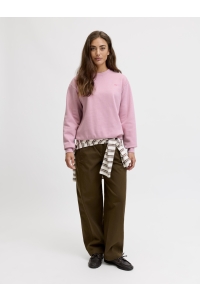 Jack and Jones JXABBIE RLX LS EVERY CREW SWT NOOS orchid smoke/carmine rose jjxx l