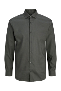 JPRBLAPARKER SHIRT L/S NOOS dark grey melange/slim fit