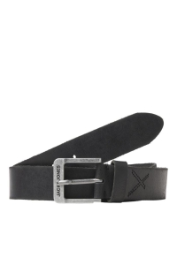 Jack and Jones JACROCK LEATHER BELT NOOS black
