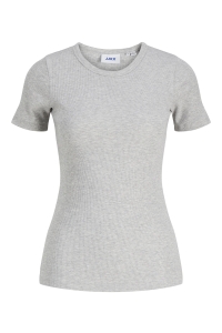 Jack and Jones JXFRANKIE STR SS RIB TEE JRS NOOS light grey melange