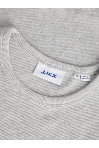 Jack and Jones JXFRANKIE STR SS RIB TEE JRS NOOS light grey melange