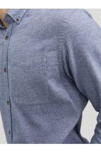 JJECLASSIC MELANGE SHIRT LS SN faded denim