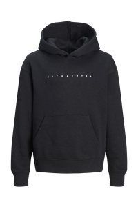 jack en jones boys JJESTAR JJ SWEAT HOOD NOOS JNR black/loose