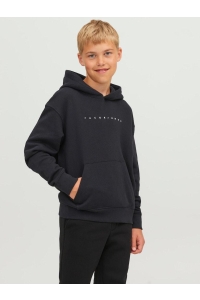 jack en jones boys JJESTAR JJ SWEAT HOOD NOOS JNR black/loose
