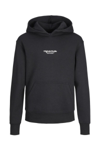 jack en jones boys JORVESTERBRO SWEAT HOOD NOOS JNR black/loose