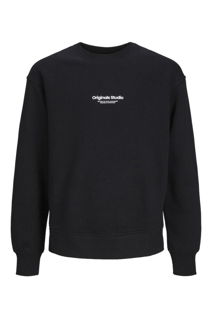 jack en jones boys JORVESTERBRO SWEAT CREW NECK NOOS J: black/loose