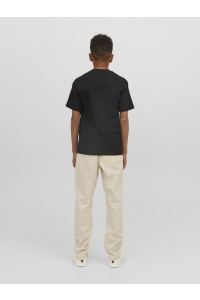 jack en jones boys JORVESTERBRO TEE SS CREW NECK NOOS : black/loose