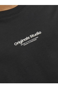 jack en jones boys JORVESTERBRO TEE SS CREW NECK NOOS : black/loose