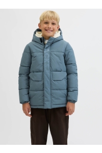 jack en jones boys JCOSPEED PUFFER SN JNR stormy weather/tone in tone logo