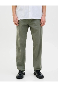 Jack and Jones JPSTKANE SUMMER LINEN BLEND JOGGER : agave green/solid