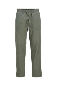 Jack and Jones JPSTKANE SUMMER LINEN BLEND JOGGER : agave green/solid
