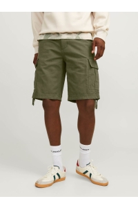JACK&JONES ORIGINALS JPSTCOLE BARKLEY CARGO SHORTS MID S: olive night