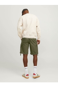 JACK&JONES ORIGINALS JPSTCOLE BARKLEY CARGO SHORTS MID S: olive night