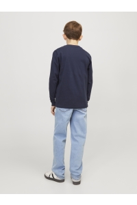 Jack and Jones boys JJICLARK JJORIGINAL SQ 702 NOOS JNR blue denim
