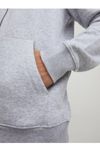 JJEBRADLEY SWEAT ZIP HOOD NOOS light grey melange