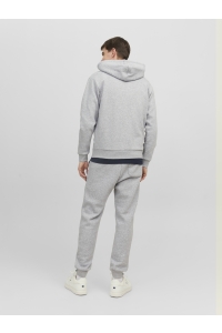 JJEBRADLEY SWEAT ZIP HOOD NOOS light grey melange