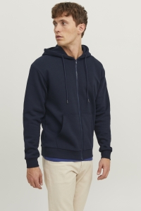 JJEBRADLEY SWEAT ZIP HOOD NOOS navy blazer