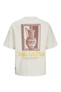 JACK&JONES ORIGINALS JORMILOS TEE SS CREW NECK SN buttercream