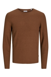 JJECOOPER KNIT CREW NECK NOOS mocha bisque