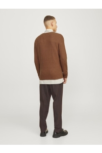 JJECOOPER KNIT CREW NECK NOOS mocha bisque