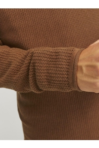 JJECOOPER KNIT CREW NECK NOOS mocha bisque