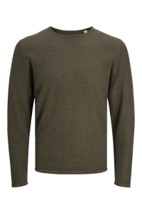 JJECOOPER KNIT CREW NECK NOOS olive night