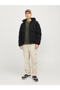 JJEOTTO PUFFER JACKET SN black
