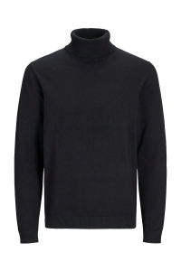 jack en jones boys JJEBASIC KNIT ROLL NECK JNR forest night/twisted w. black