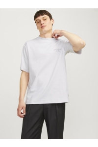 JACK%JONES PREMIUM JPRCCCHAD BRANDING SS CREW NECK TEE: bright white
