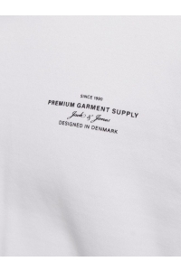 JACK%JONES PREMIUM JPRCCCHAD BRANDING SS CREW NECK TEE: bright white
