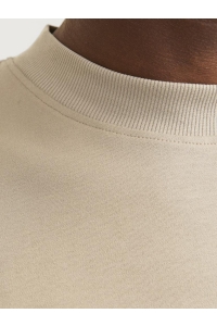 JACK%JONES PREMIUM JPRCCCHAD BRANDING SS CREW NECK TEE: greige