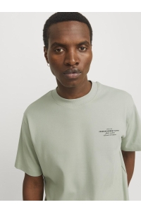 JACK%JONES PREMIUM JPRCCCHAD BRANDING SS CREW NECK TEE: aqua gray