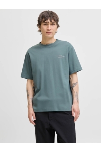 JACK%JONES PREMIUM JPRCCCHAD BRANDING SS CREW NECK TEE: goblin blue