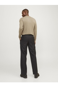 JACK%JONES PREMIUM JPRBLAWILLIAM KNIT POLO LS greige/melange