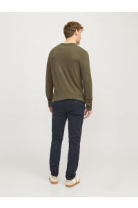 JACK%JONES PREMIUM JPRBLAWILLIAM KNIT POLO LS peat/melange