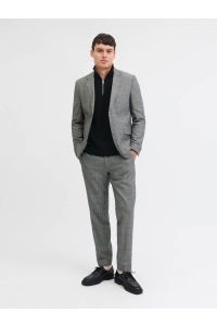 JACK%JONES PREMIUM JPRBLAMILANO STITCH KNIT HALF ZIP S: black