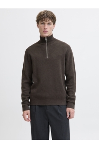 Jack and Jones JPRBLAMILANO STITCH KNIT HALF ZIP S: delicioso/melange