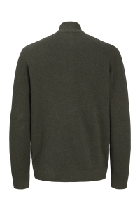 Jack and Jones JPRBLAMILANO STITCH KNIT HALF ZIP S: rosin/melange