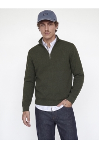 Jack and Jones JPRBLAMILANO STITCH KNIT HALF ZIP S: rosin/melange