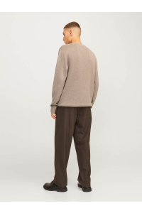 JACK%JONES PREMIUM JPRBLAMILANO STITCH KNIT CREW NECK : greige/melange