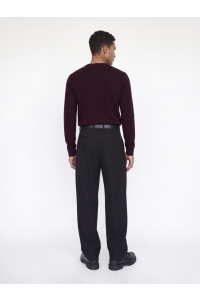 Jack and Jones JPRBLAMILANO STITCH KNIT CREW NECK : bitter chocolate/melange