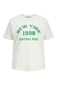 JACK&JONES ORIGINALS JXMERLE REG SS TEE JRS vanilla ice/green new york