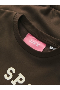 JACK&JONES ORIGINALS JXMERLE RLX SHORT LS CREW SWT LN bracken/palm springs