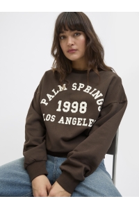 JACK&JONES ORIGINALS JXMERLE RLX SHORT LS CREW SWT LN bracken/palm springs