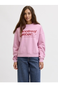 Jack and Jones JXMERLE RLX SHORT LS CREW SWT LN orchid smoke/montreal quebec