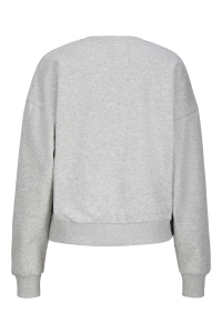 Jack and Jones JXMERLE RLX SHORT LS CREW SWT LN light grey melange/kyoto japan