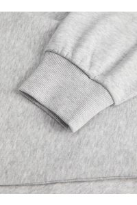 Jack and Jones JXMERLE RLX SHORT LS CREW SWT LN light grey melange/kyoto japan