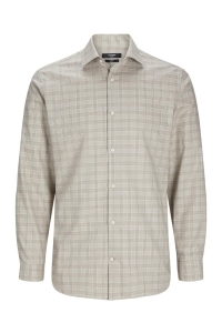 JACK%JONES PREMIUM JPRBLAPARKER CHECK L/S SHIRT SN greige/slim fit